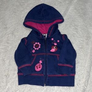 Nevada purple zip up hooded hoodie/ sweater